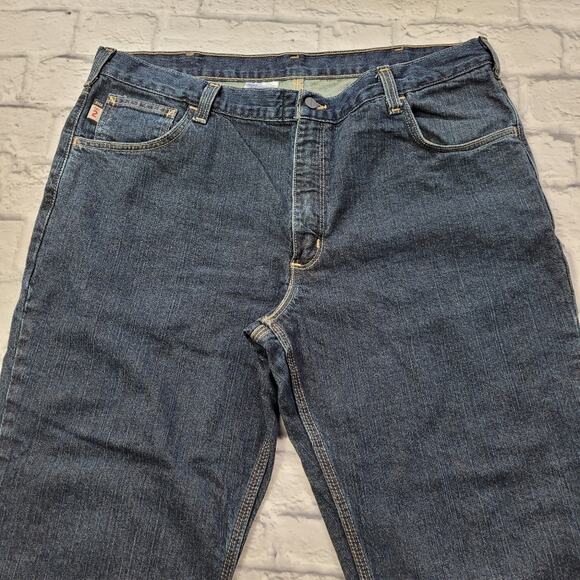 Flame Resistant Carhartt NFPA 2112/CAT 2 Self Extinguishing Work Jean size 40x30 - Picture 3 of 15